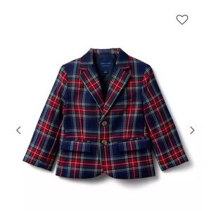 Tartan Janie and Jack Holiday Christmas Blazer